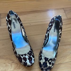 Animal print heels